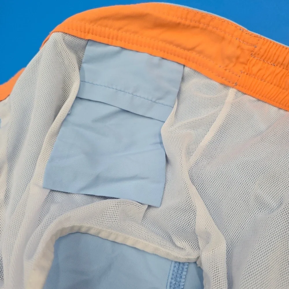 Polo Ralph Lauren Swim‎ Trunks XL Mens Blue Orange Traveler Cargo Board Shorts